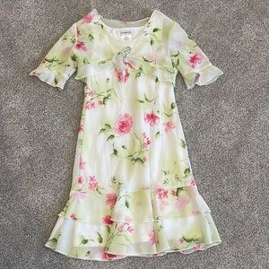🛍️ Girls Sleeveless Floral Dress with Matching Jacket